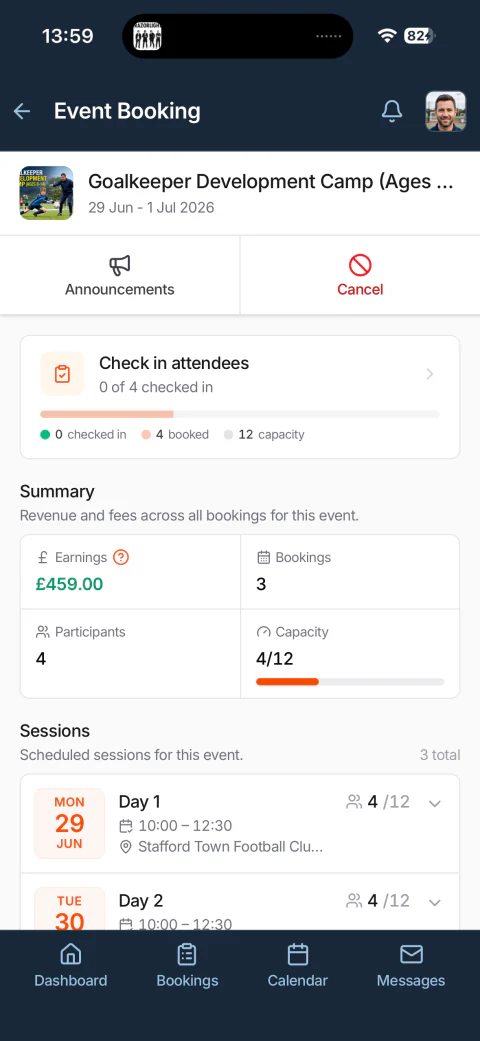 PitchGurus event booking